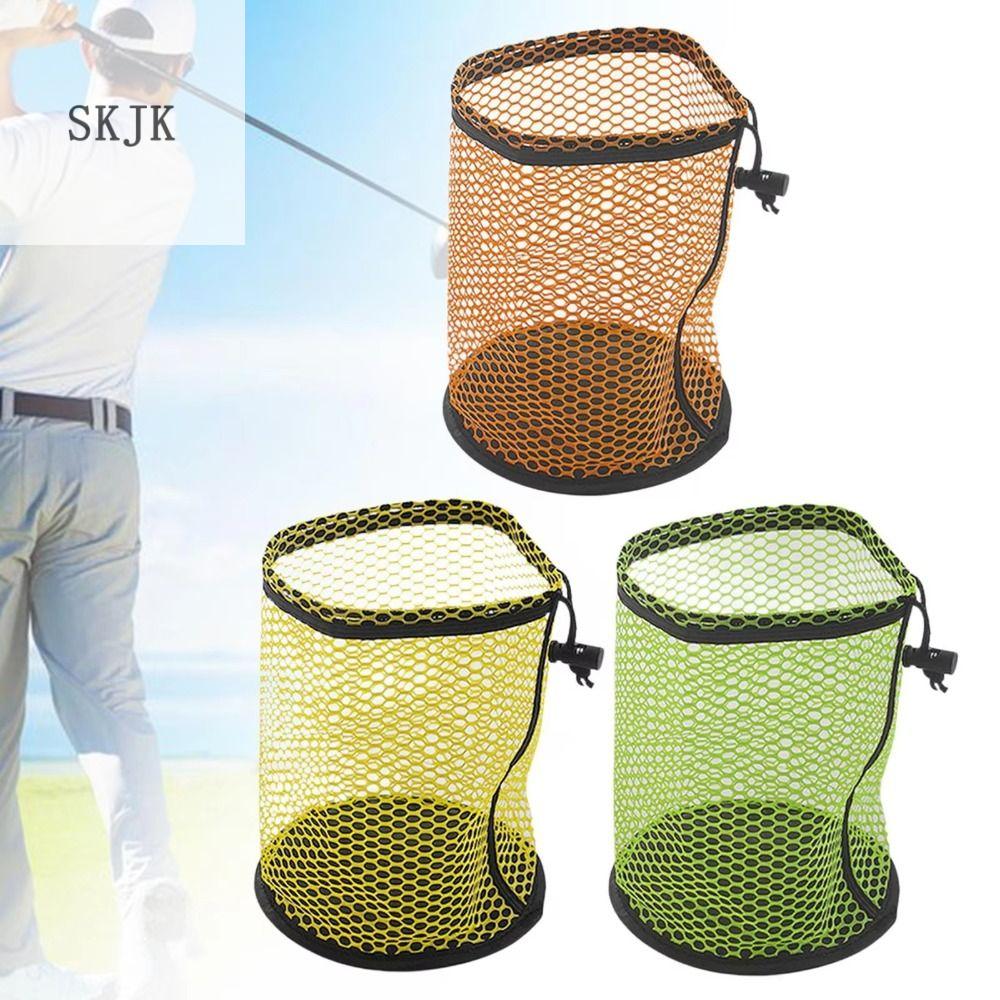 SKJK Giữ 12/25/50 quả bóng Túi đựng bóng golf Chất liệu nylon Túi rút dây Túi lưới đựng bóng golf Di động Đa năng Bộ tổ chức bóng golf Phụ kiện golf