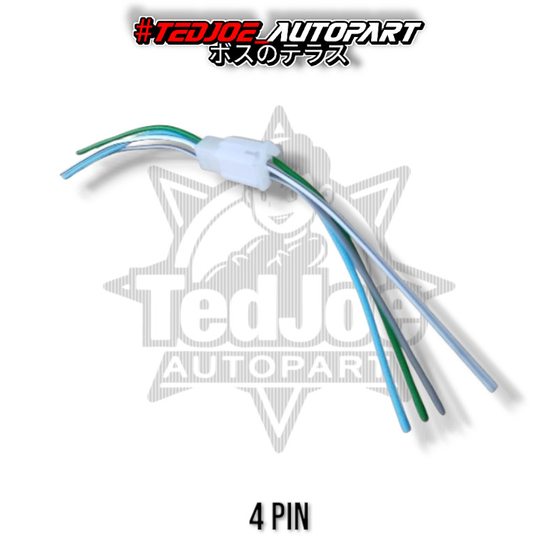 ( Per 3 Pcs ) Soket Sambungan 4 Pin Kabel Set Universal | Connector Kabel Motor Semua Merek | Soket Female Male Penyambung Kabel Body Motor Harga 20,000 rupiah*Gratis Ongkir
