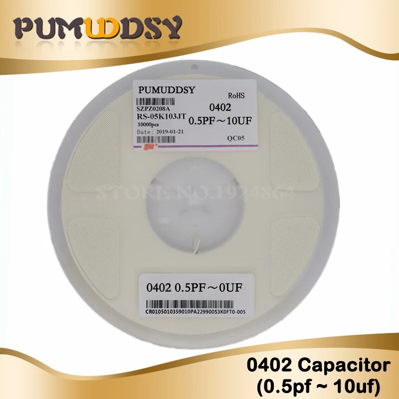 100 cái 0402 smd tụ gốm 10nf 100nf 1uf 2.2uf 4.7uf 10uf tụ bộ tự làm bộ 0.5pf-10uf