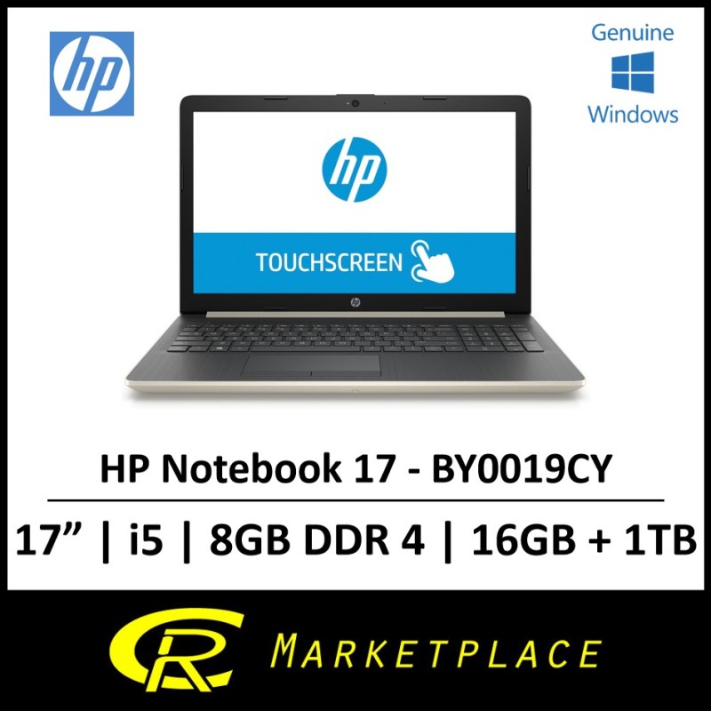 Same Day Delivery Option* (Refurbished) HP Notebook 17 BY0019CY Touchscreen Laptop Intel® Core™ i5 Up to 3.4GHz Turbo Boost 8GB DDR4 RAM 16GB + 1TB