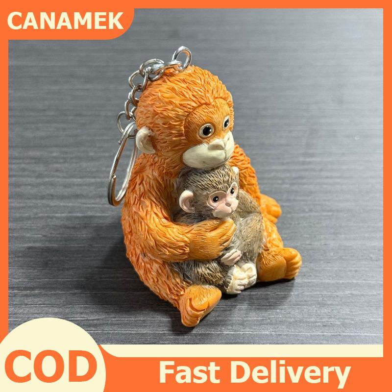 CANAMEK Dễ Thương 3D Đấm Khỉ Keychain Thực Tế Đồ Chơi Mặt Dây Chuyền Căng Thẳng Cứu Trợ Chủ Cho Ba Lô Trang Trí Và Quà Tặng