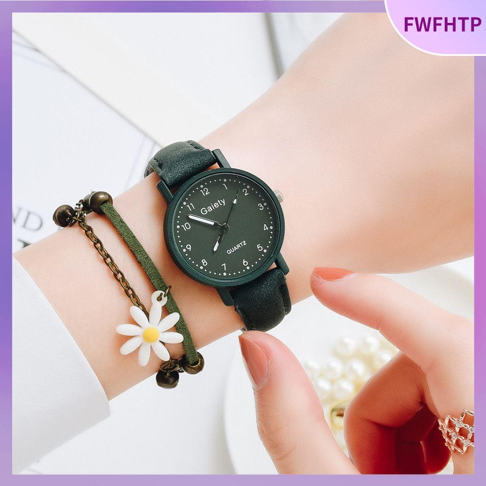 FWFHTP Đơn giản Nữ Nữ Bộ đồng hồ đeo tay Đồng hồ nữ Đồng hồ đeo tay Quartz