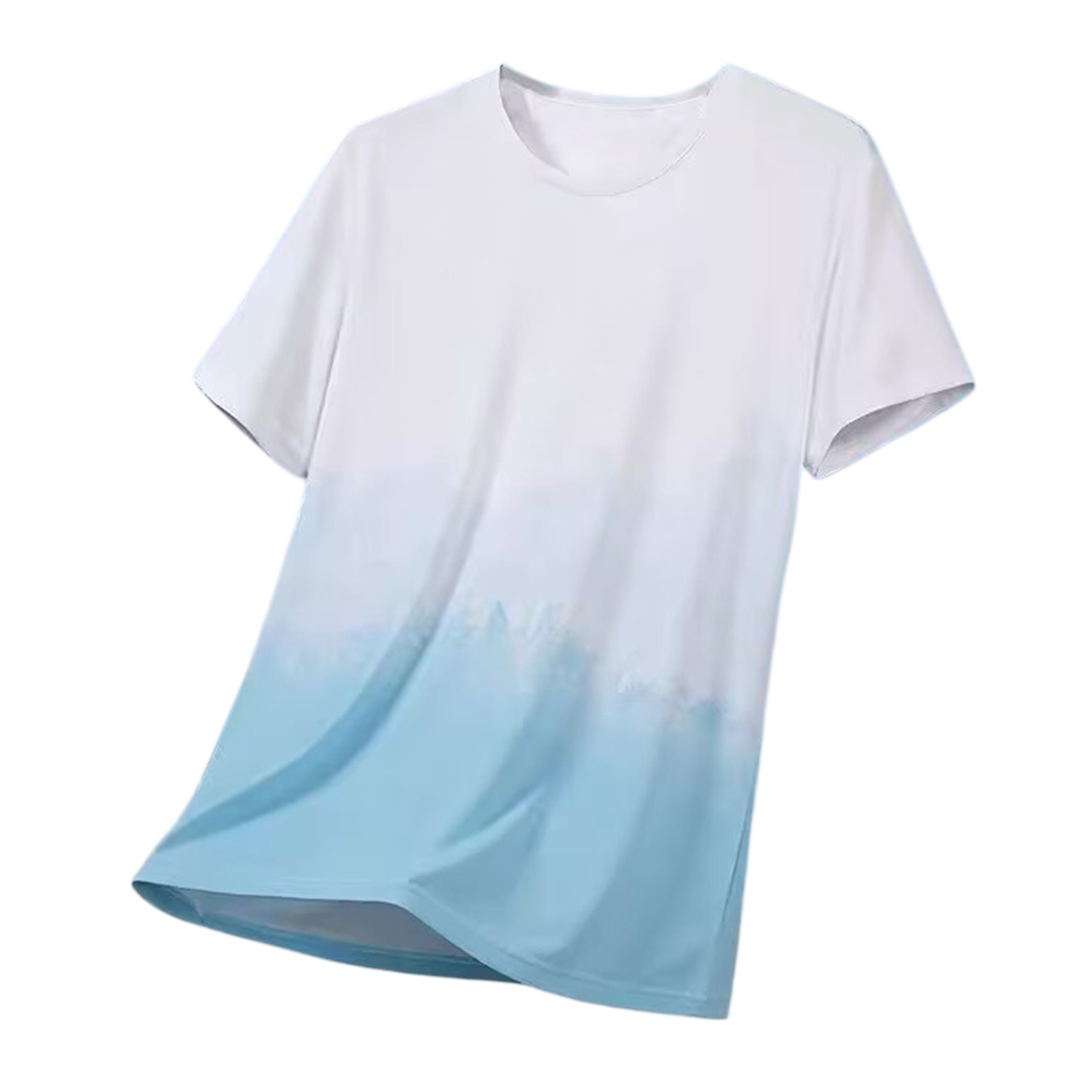 【Stock】 Men Summer Tops Breathable Men Tops Men's Summer Breathable Short Sleeve T-shirt Loose Fit O-neck Sport Tee Lightweight Casual Outdoor Top for Daily Wear