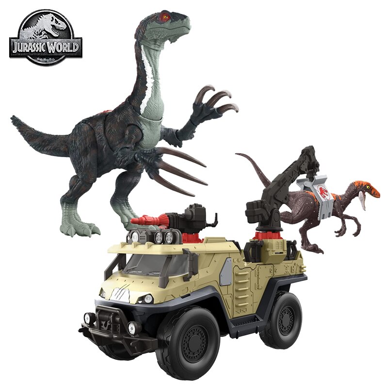 Mattel Jurassic World Dominion Khủng long Hình Xe tải Bắt Crush