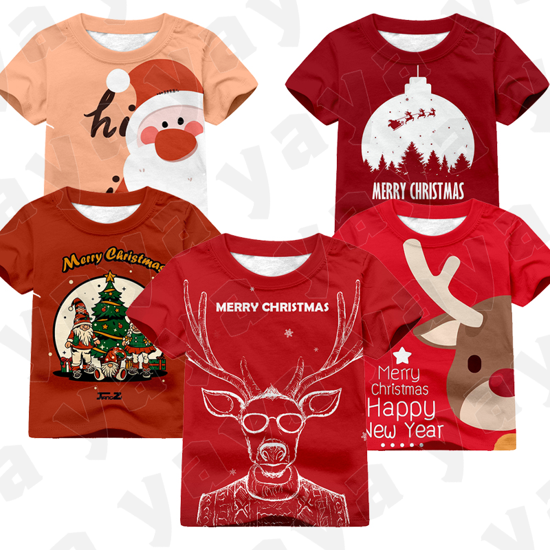 YAYA 3D Printing T-Shirts Fashionable Men s And Women s Christmas T