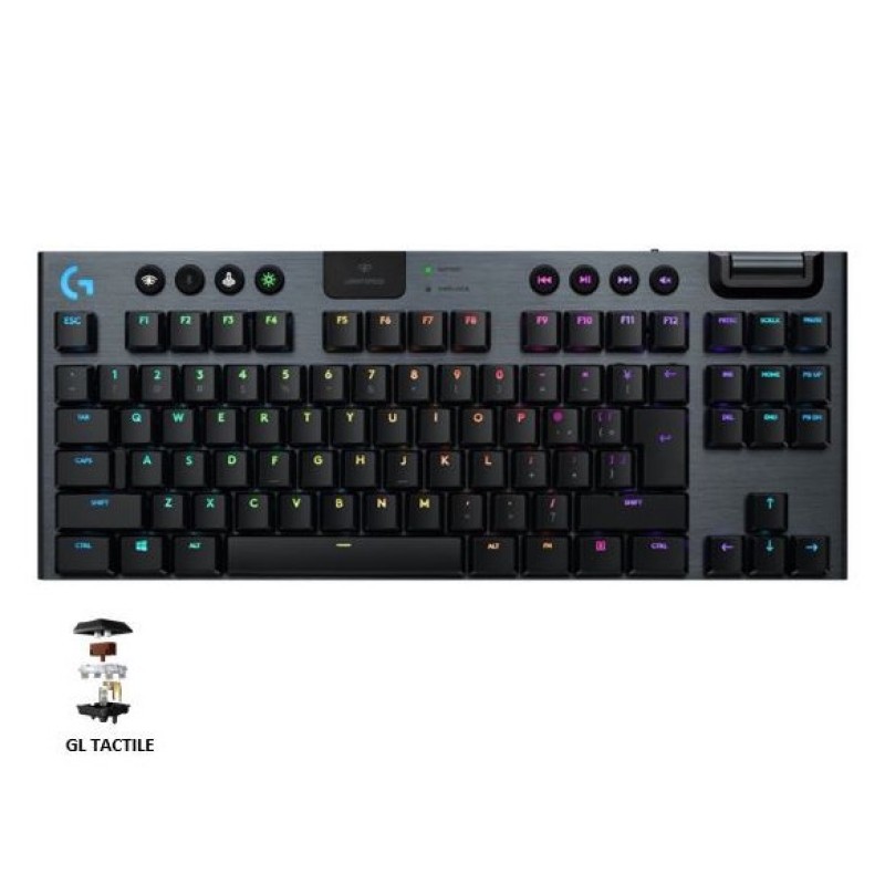 Logitech G915 TKL Tenkeyless Lightspeed Wireless / Bluetooth Lightsync RGB Mechanical Gaming Keyboard Singapore
