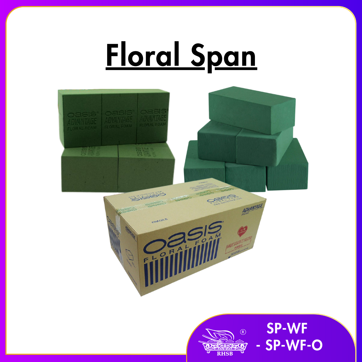 1Pc Oasis Wet Foam Blocks Floral Florist Green Foam Brick Fresh