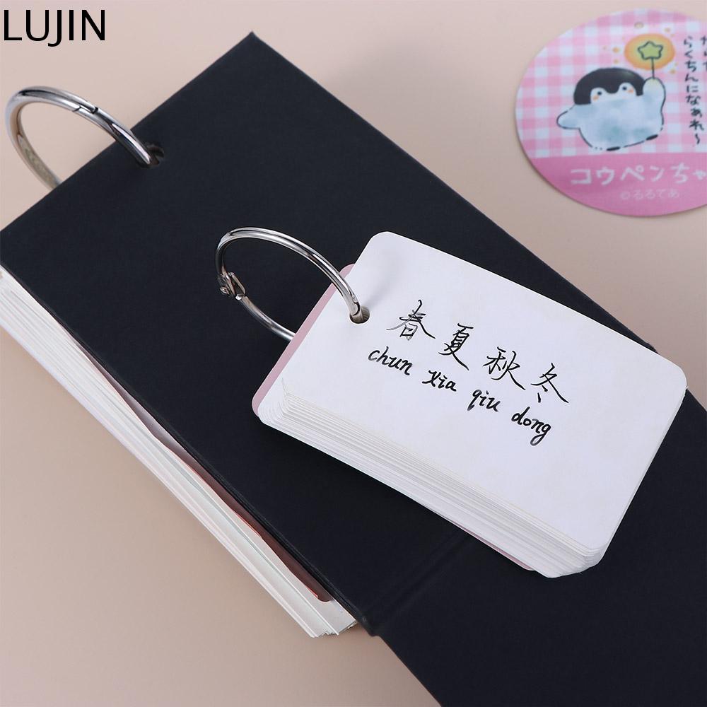 LUJIN Album ảnh Văn phòng Vòng chia sổ lưu niệm Chất lượng cao Đa chức năng Nguồn cung cấp ràng buộc Sách kết hợp sách vòng tròn Vòng cuốn sách rời Chất kết dính vòng kim loại Móc khóa bản lề nhẫn