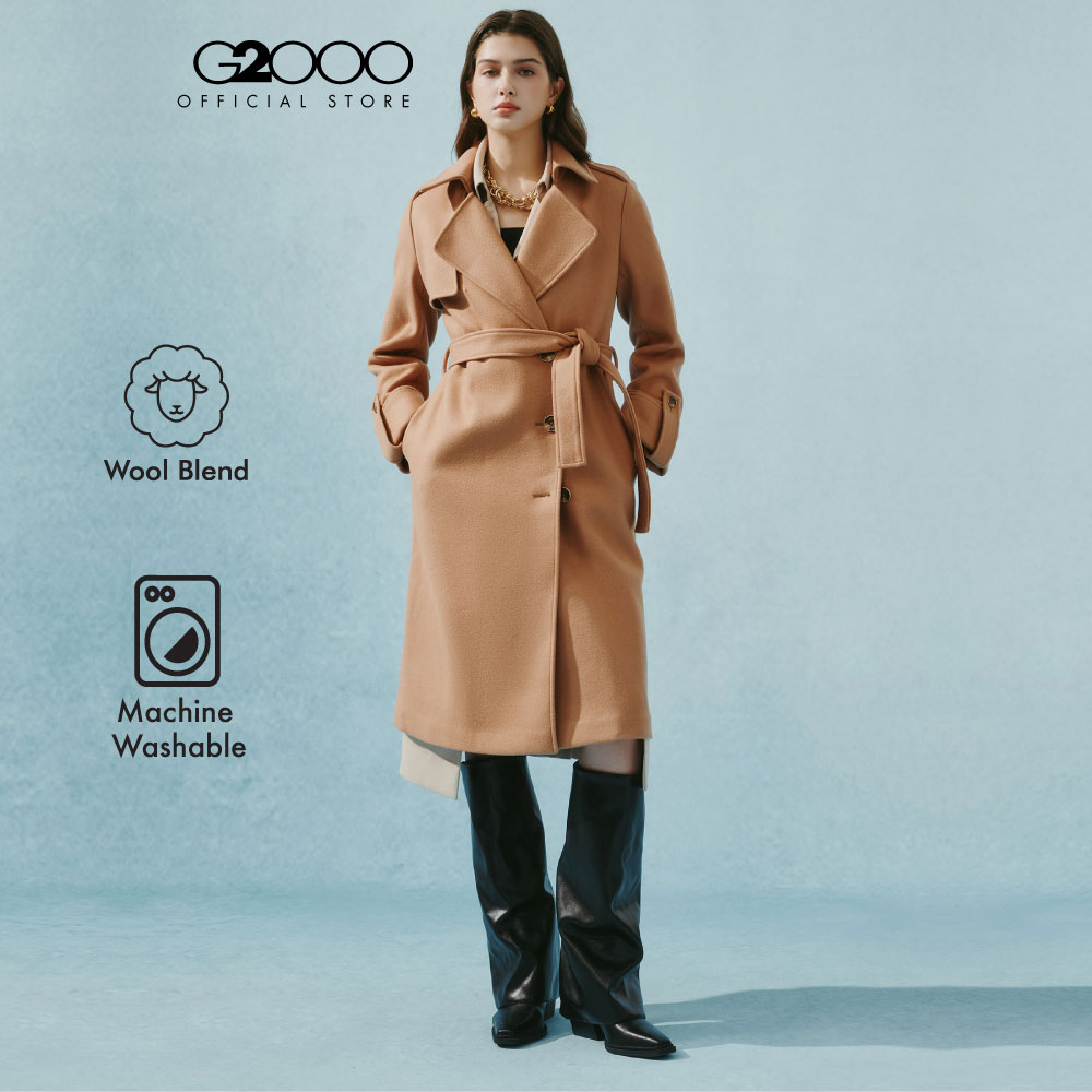 G2000 เสื้อโค้ทสำหรับผู้หญิง Regular Fit 4829532015 (Regular Fit) รุ่น 4829532015 BROWN ราคา 6,740 บาท*ส่งฟรี