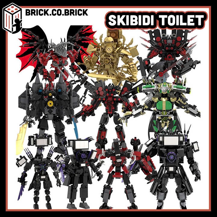 Skibidi Toilet Mô hình Titan Camera Man Clock Man Đồ chơi Skibidi Toilet Gạch Titan Drill Man V3 ST-715 - ST-G014