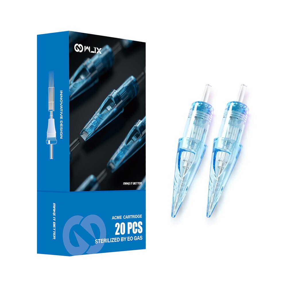 20 pcs lót tròn RL vô trùng hộp mực xăm kim wjx Cartridge cho xoay chuyên nghiệp bút essories