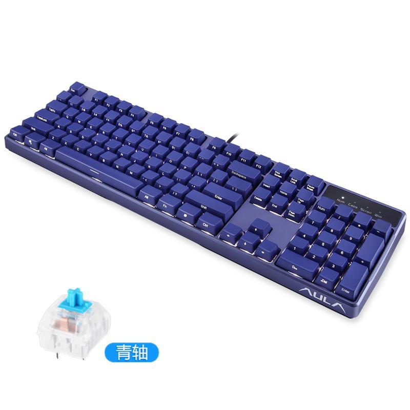 AULA G908 Side Moment Mechanical Keyboard Red Shaft Keyclick Black Shaft Alternate Action Or Ergonamic Laptop Desktop PC Chicken Game Shining Backlight Gaming Keyboard Pink GirlS Keyboard 104 key Office Household Singapore
