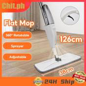 CHIT 360° Rotatable Flat Spray Mop with Adjustable Length