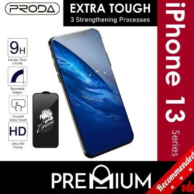 PRODA Zinson Extra Hard Full Coverage Tempered Glass Screen Protector Series Diamond Edge Compatible with iPhone 13 12 Pro max Mini 5.4 6.7 6.1 NEW SE 2020 2nd Gen 11 Pro max X Xs Max XR 8 7 Plus - Privacy / Clear