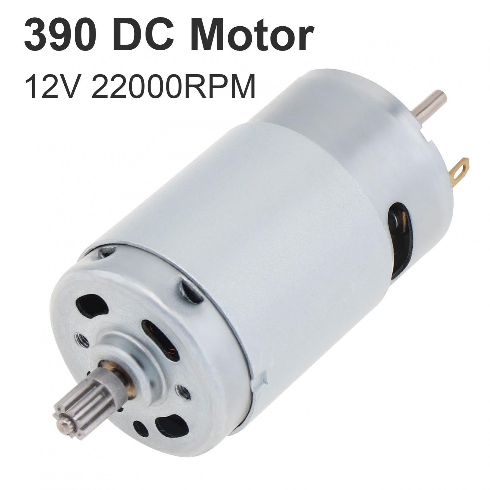 390 động cơ DC 9 răng 12V 22000 vòng/phút tốc độ cao mô-men xoắn lớn máy khoan điện mini Motor cho m