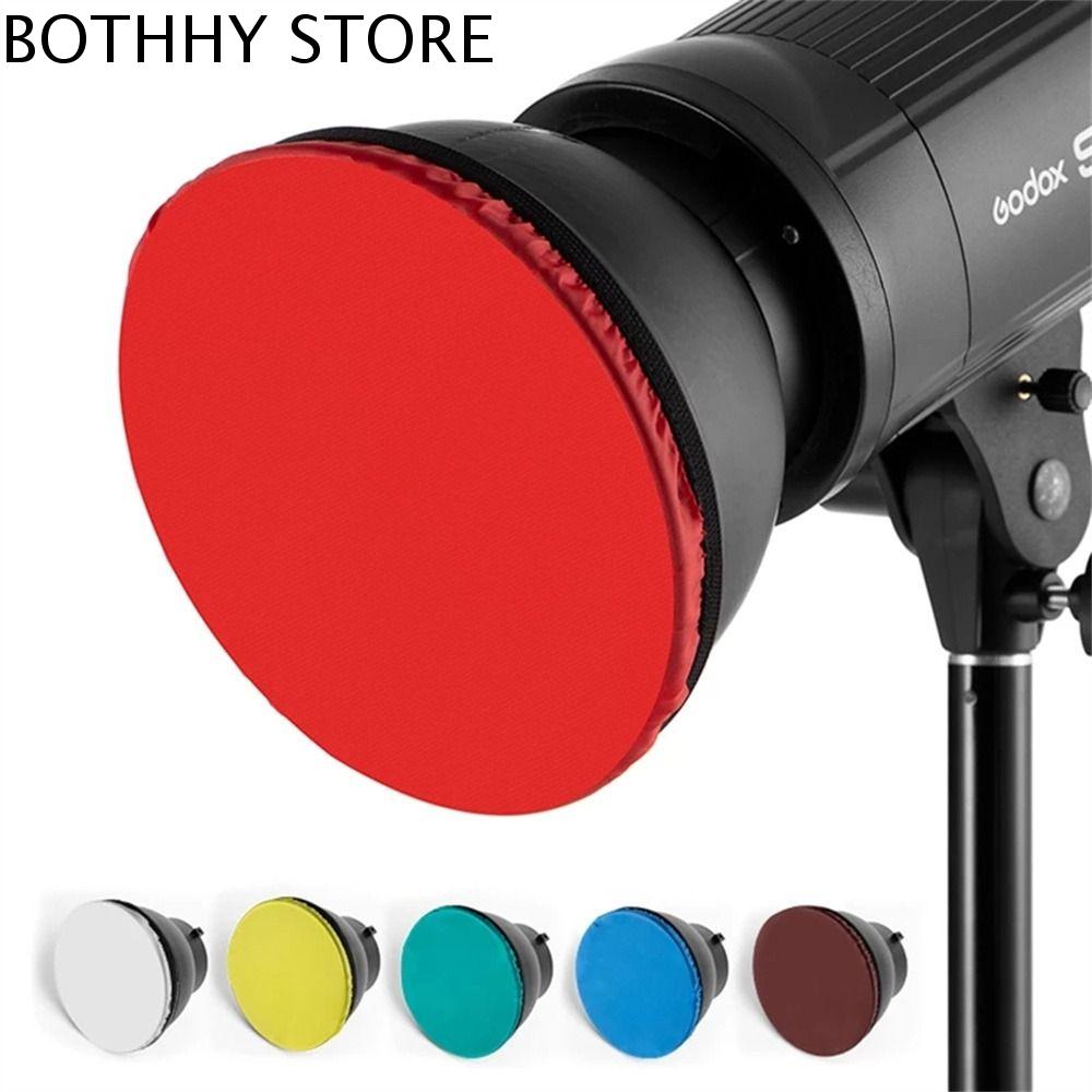 BOTHHY Studio ảnh Đỏ vàng Trắng 7 "180mm Nhấp nháy Phản Xạ Vỏ tiêu chuẩn Vải khuếch tán ánh sáng Tất khuếch tán ánh sáng Vải mềm nhẹ Ốp bảo vệ ánh sáng mềm