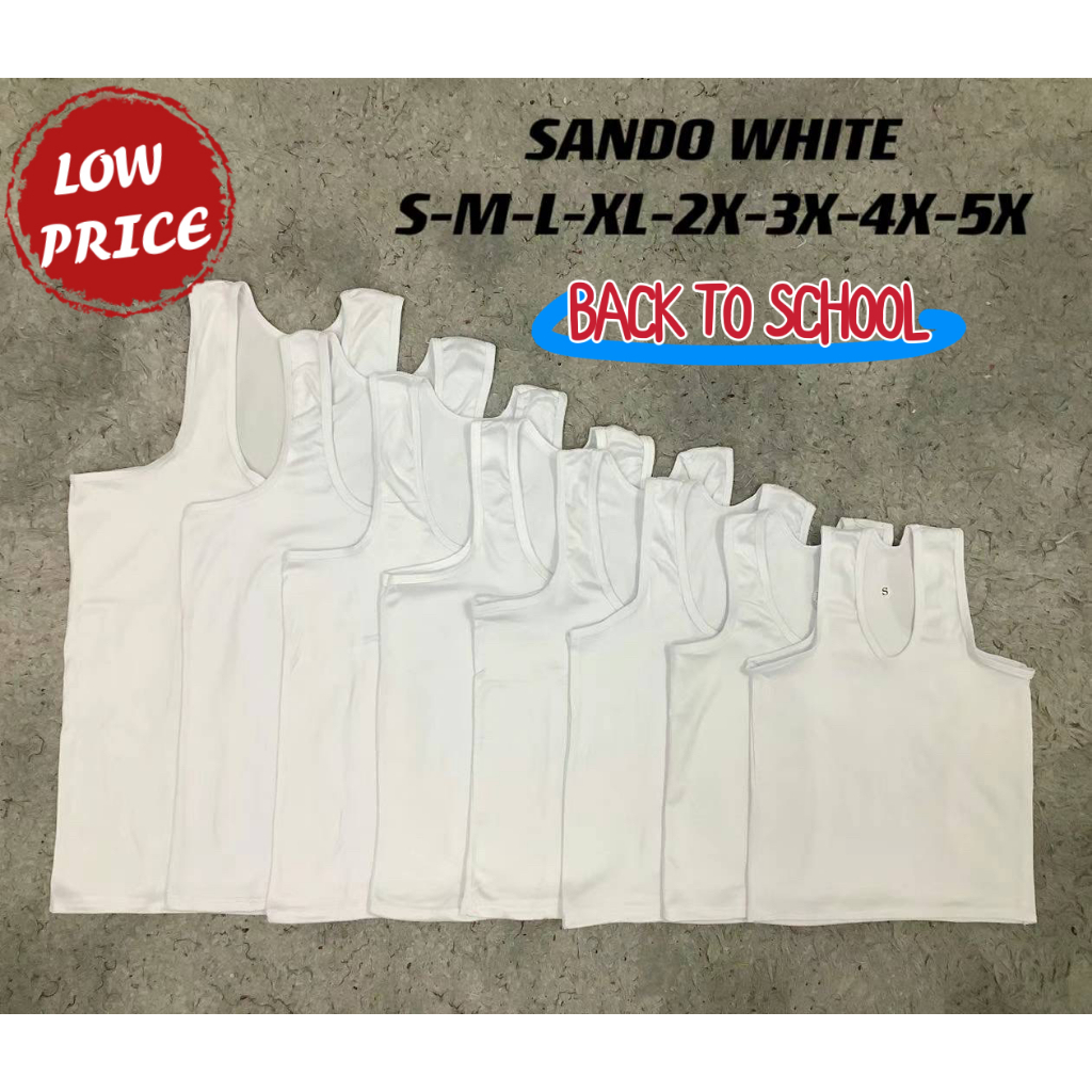 Sando Spaghetti White for Girl School White Under Shirts for 1-10