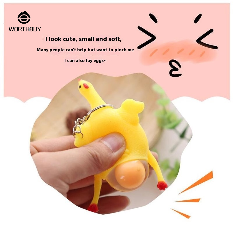 Đồ chơi bóp gà đẻ trứng sáng tạo cho Relief và vui vẻ