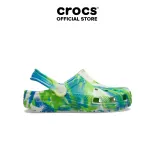 Giày Clog Trẻ Em Crocs Toddler Classic Glow Marbled - Prep Blue - 210720-4TL