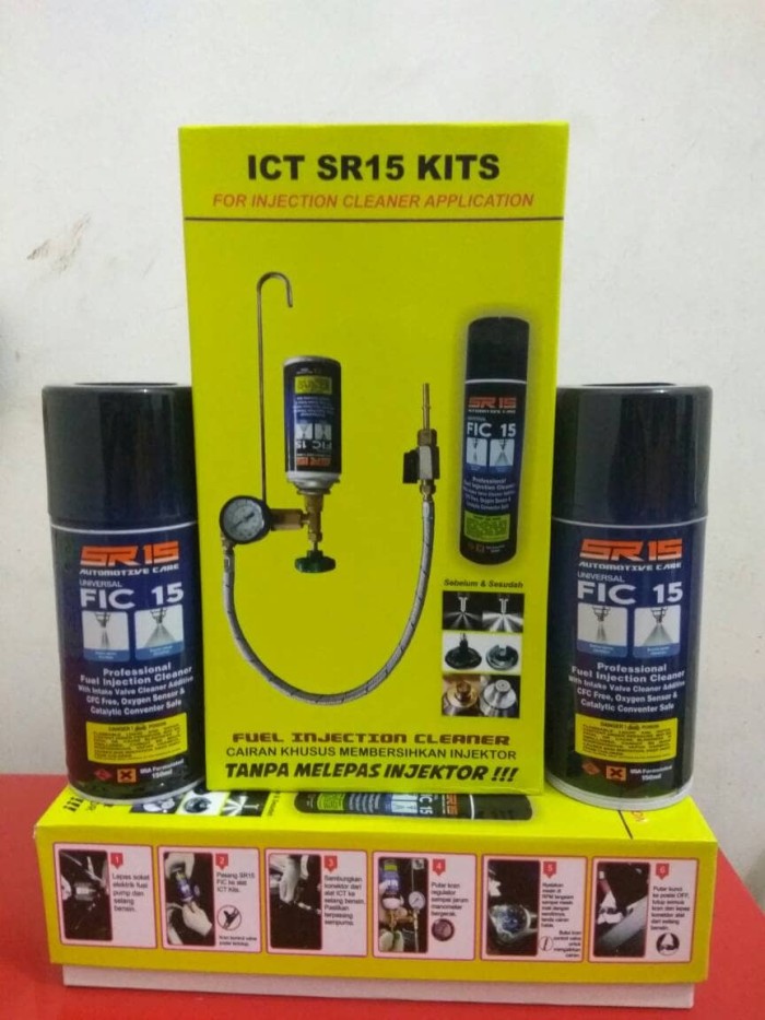 INJECTOR CLEANER SR15 (ALAT+CAIRAN 24PCS) Harga 1,560,000 rupiah*Gratis Ongkir