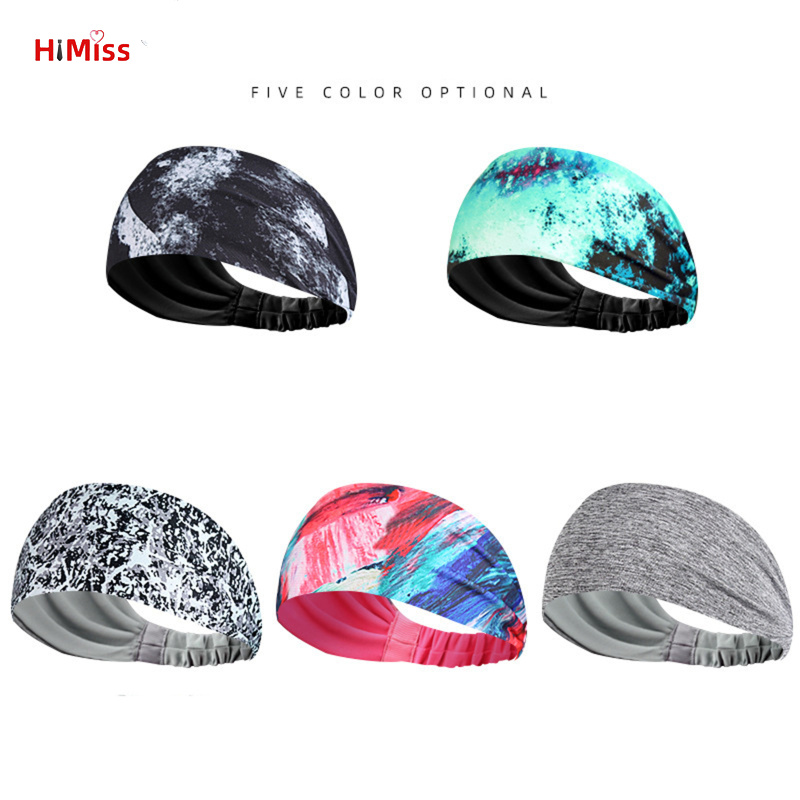 Sports Headbands For Men And Women, Stretch Sweat Wicking Wide Workout Headband For Yoga Basketball Cycling Running ราคา 81 บาท*ส่งฟรี