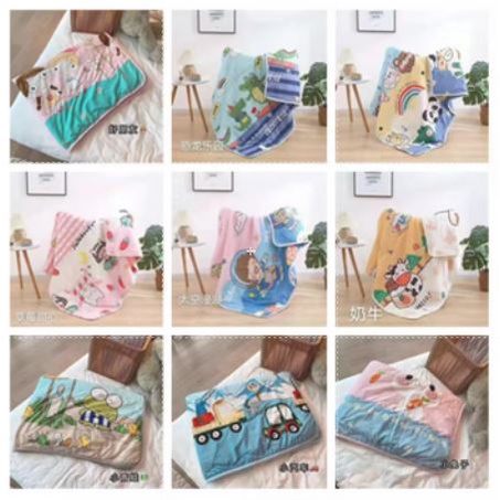 Kids blanket baby 110150cm Cartoon Children Quilt Nap Blanket Air-conditioning Quilt Summer Presyo  1,419 Piso*Libreng Shipping