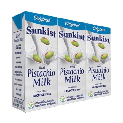 Sunkist Pistachio Milk 12x180ml - Original (Half Carton)