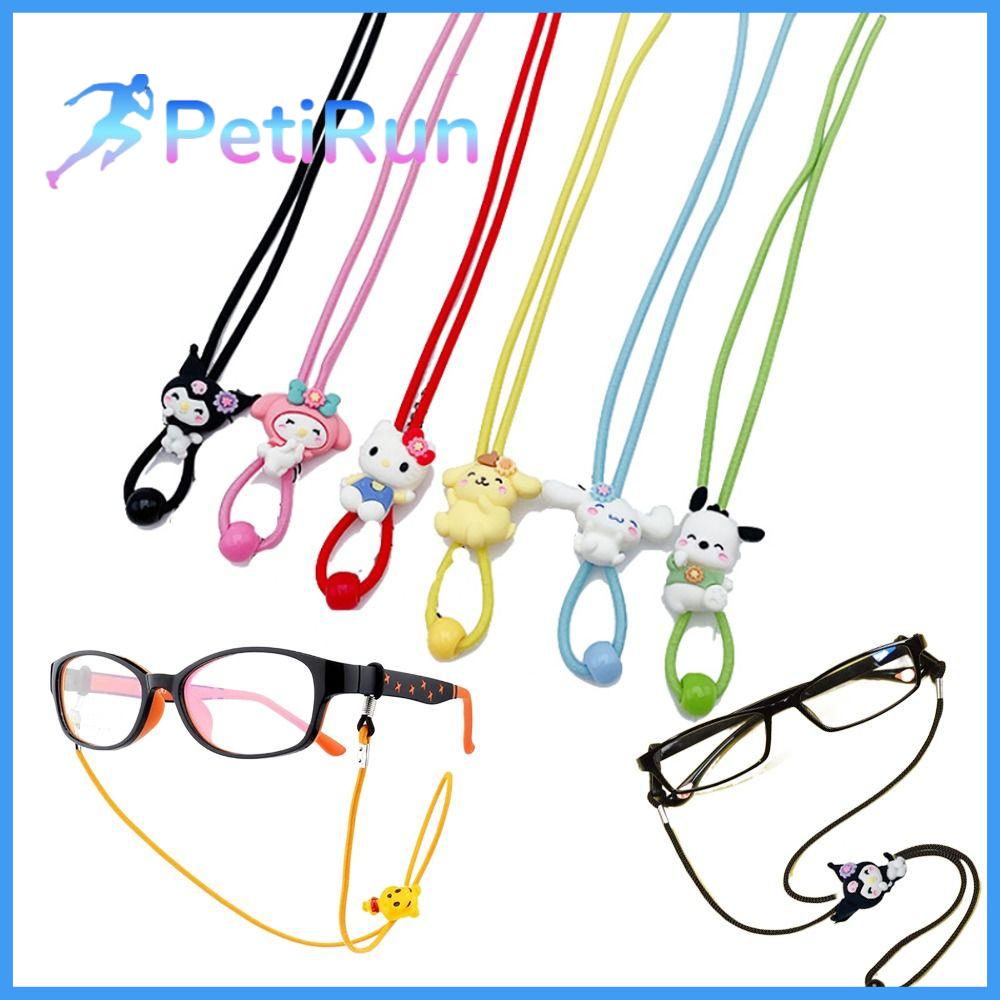 PETIRUN Đàn hồi Dây đeo kính đeo cổ Chống mất Dễ thương Móc treo tai Dây đeo mắt kính Vẹt đuôi dài Dây đeo kính râm Trẻ em trẻ em