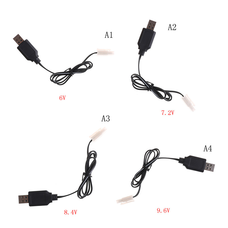 【HCX Store】💖【HOT SALE】🎈🎈 Dc 6V 7.2V 8.4V 9.6V RC pin USB Sạc Adapter cho điều khiển từ xa xe