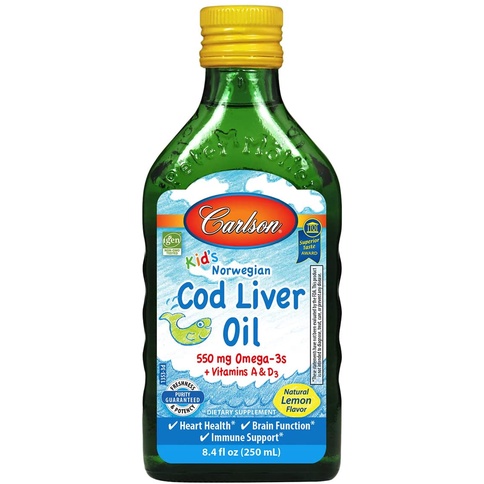 Carlson Labs Kid's Norwegian Cod Liver Oil - 250ml - Dầu cá dạng nước dành cho trẻ từ 2 tuổi - SẢN PHẨM CHẤT LƯỢNG CAO, SỬ DỤNG CỰC THÍCH, ĐƯỢC ƯA CHUỘNG TRÊN THỊ TRƯỜNG, KHÁCH YÊU CÓ THỂ TRẢI NGHIỆM VÀ PHẢN HỒI CHO SHOP NHÉ