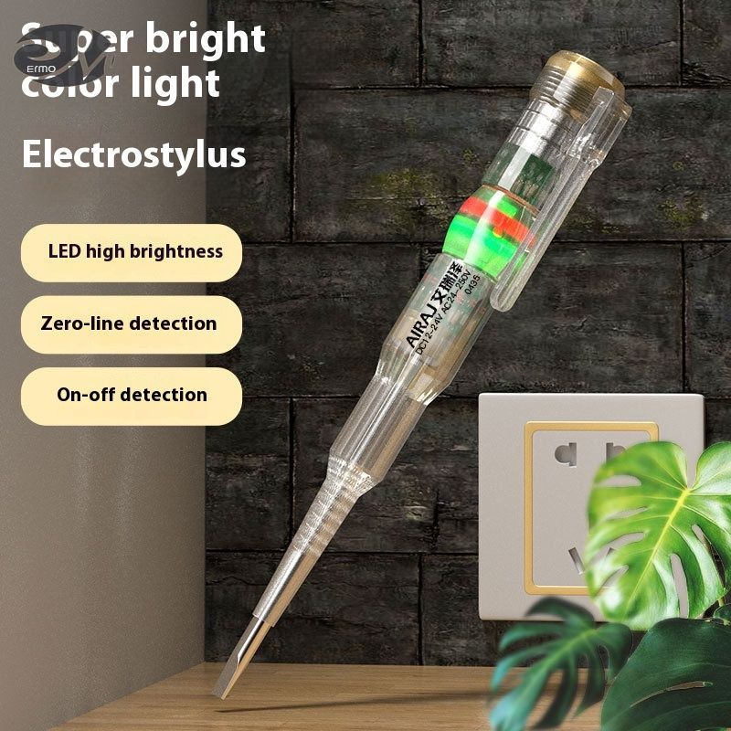 Electroprobe điện kiểm tra đặc biệt ngắt kết nối ánh sáng màu sắc tươi sáng đa chức năng cảm ứng thông minh phát hiện điện kiểm tra Bút thử điện Bút thử điện