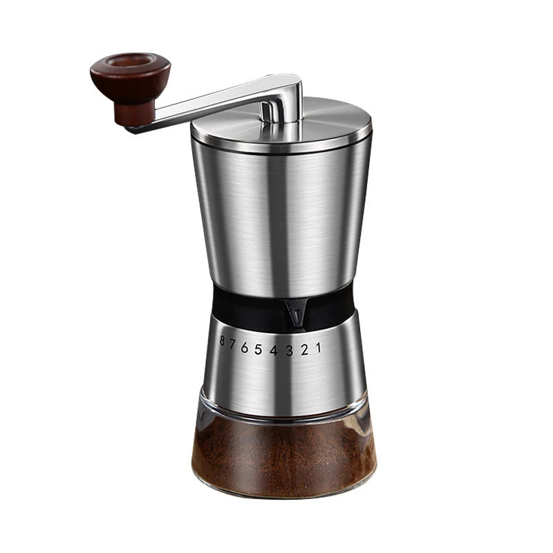 Hướng dẫn sử dụng máy xay cà phê nhà cầm tay cầm tay máy xay cà phê với gốm gờ 68 điều chỉnh cài đặt cầm tay tay Crank công cụ