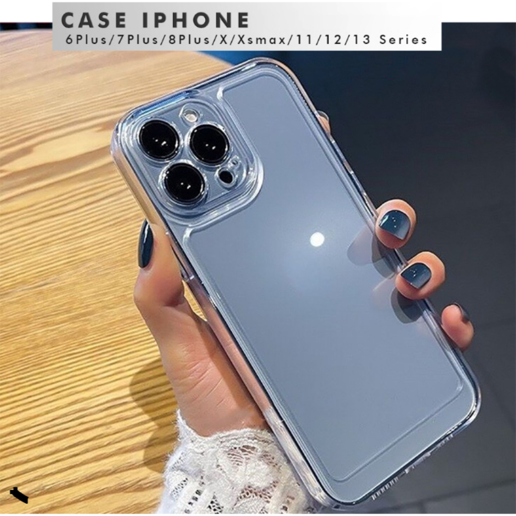 Ốp lưng Iphone dẻo  trong suốt chống sốc cho điện thoại ip 6 6s 7 8 Plus X Xs XR 11 12 13 14 Pro max bảo vệ cam camera