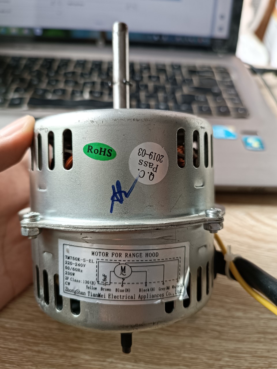 Động cơ máy hút mùi nhà bếp Kangaroo KG535