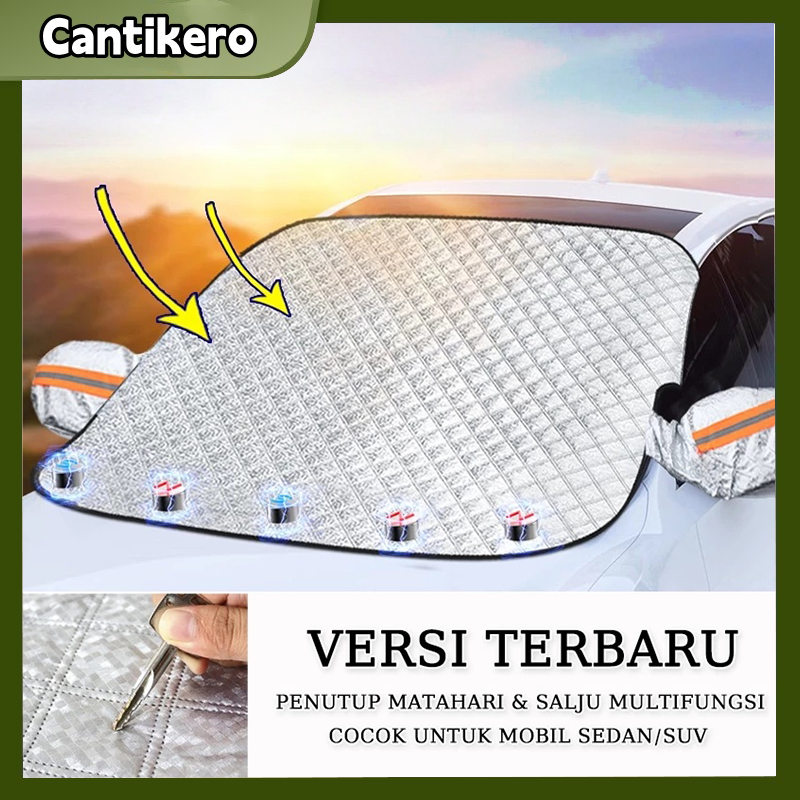 Anti-Uv Car Windshield Cover Magnetic Sun/Snow Shield Aluminum Fold-Resistant Car Cover Anti-Heat Car Foil Windshield Protector Harga 23,399 rupiah*Gratis Ongkir