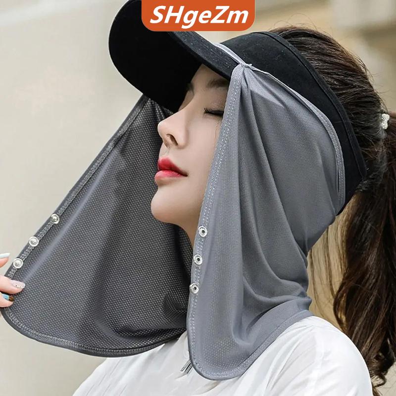 [COD] SHgeZm Cho người đàn ông UV bảo vệ cap mặt nạ lụa khăn ngoài trời cổ bảo vệ Kem chống nắng che mặt Kem Chống Nắng Mặt nạ chống UV Mặt bìa mặt khăn