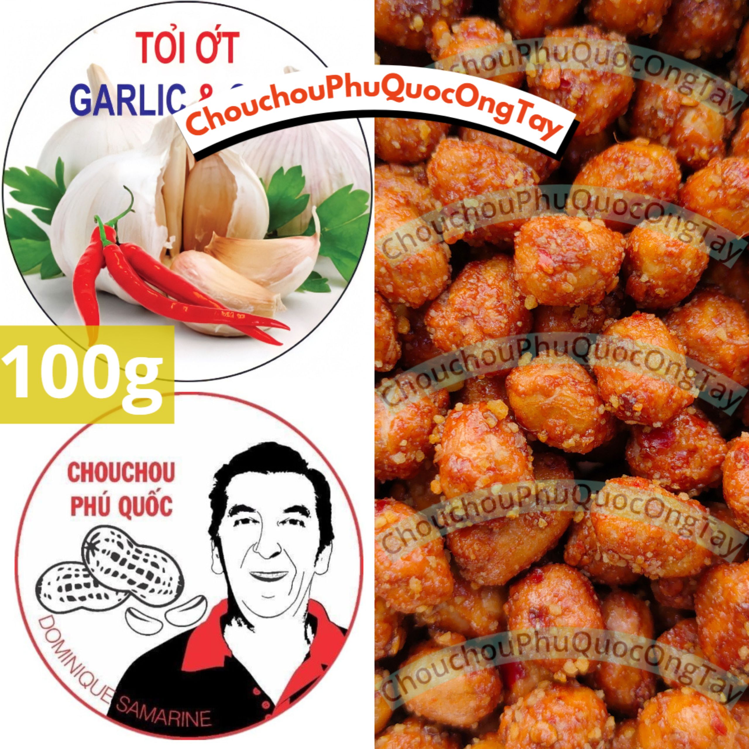 Đậu phộng tỏi ớt chouchou phú quốc ông tây