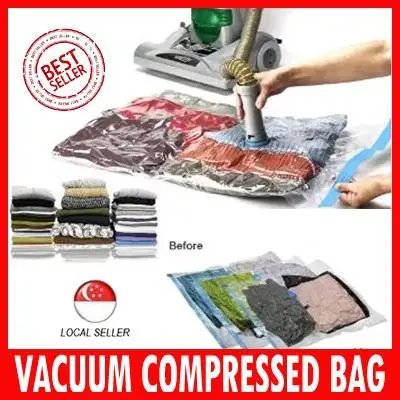 [SG Local Seller] ( 6 PCS ) OF Vacuum Storage BAG / Clothes ★Travel Bag Air tight Space [ By Kim Hyeon ]