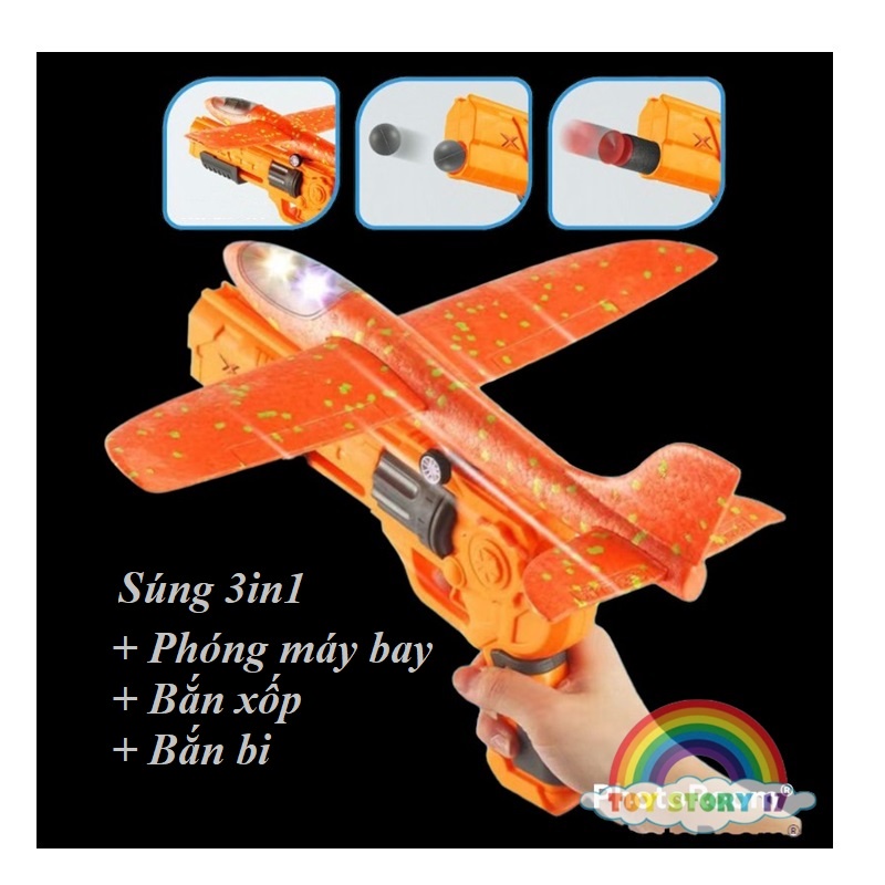 Bộ Đồ Chơi Sung Phóng Máy Bay Xốp Nhiều Phân Loại Cho Trẻ Em - SHOP TUẤN NGHIA 2