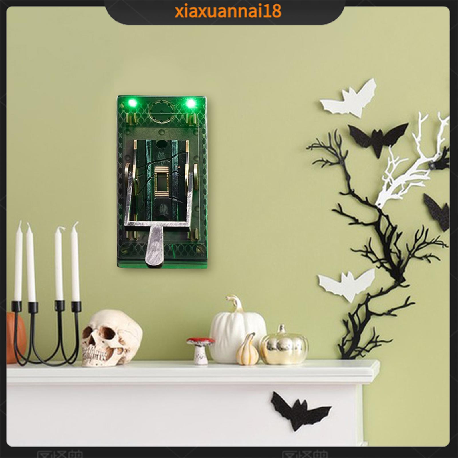 Xiaxuannai Đáng Sợ Scream Chuyển Đổi trang trí Halloween Chuyển Đổi Halloween ma quái công tắc đèn Bìa Với La Hét Âm Thanh Và Màu Xanh Lá Cây Glow Hoàn Hảo Cho Ma trang trí nhà