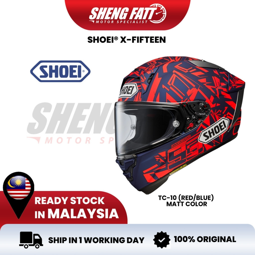 harga helmet shoei full face malaysia X-Fifteen Solid Matte Black 2XL The Shoei X SHOEI X-FIFTEEN Black Helmet Original