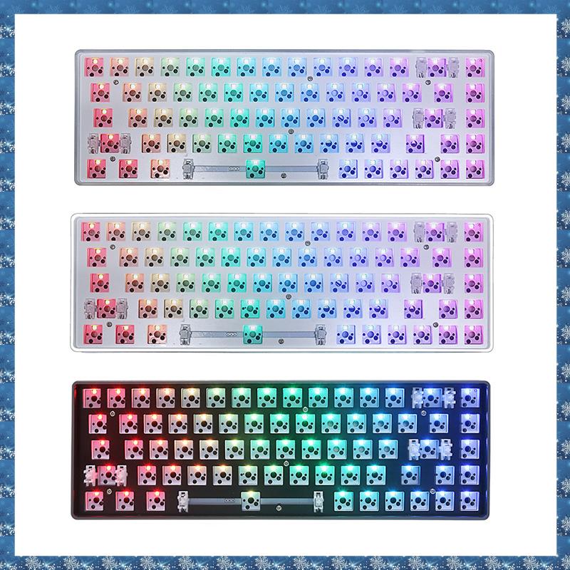 C7(NJGU) GKS68 Portable Hot Swap RGB Mechanical Keyboard Kit Gaming Keyboard 68 Keys Wired Cable Hot