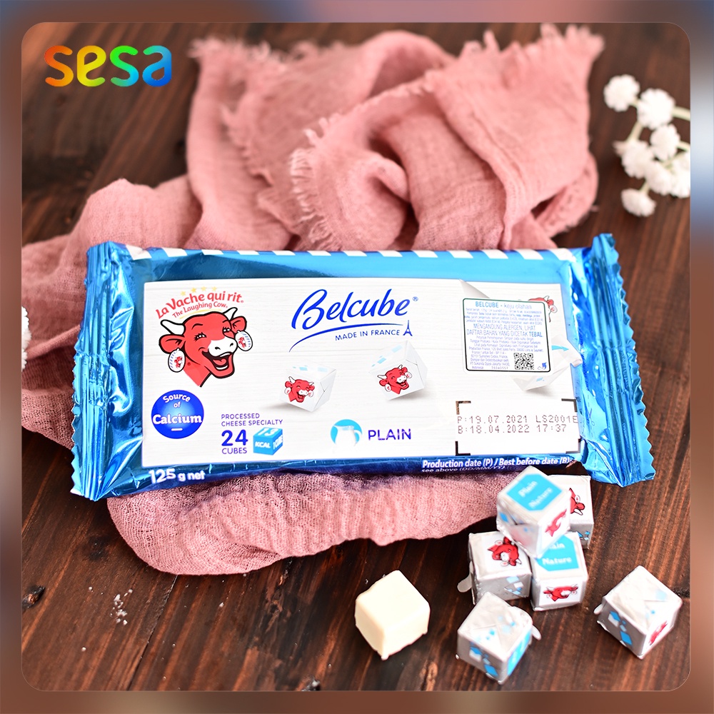 BELCUBE The Laughing Cow Cheese 125gr - Keju Kotak Bahan MPASI