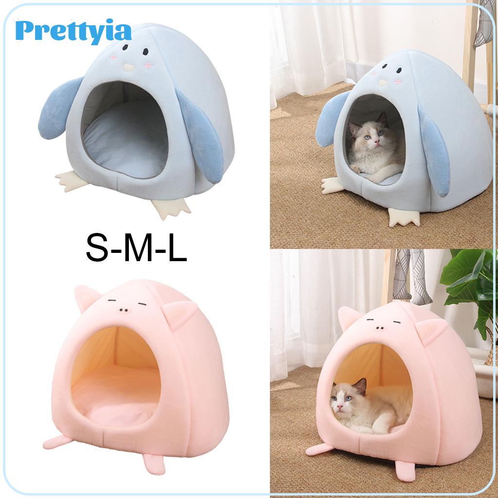 Fashion Dog Beds Warm Cute Pet Cave Bed for Puppy Cats Soft House Soft Warm Pet Beds for Small Dogs Pet Supplies ราคา 713 บาท*ส่งฟรี