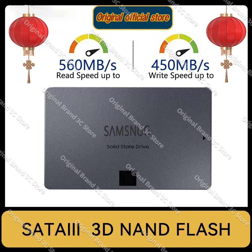 Thương hiệu ban đầu SSD 870 EVO qvo 1TB 2TB nội bộ đĩa cứng SSD 4TB 8TB HDD ổ cứng SATA3 2.5 inch máy tính xách tay Máy tính để bàn MLC