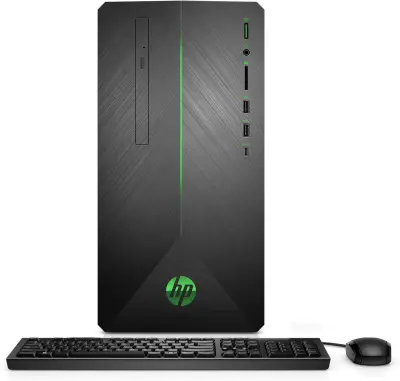New Model 9th generation HP Pavilion i5-9400 6-Core 2.9 GHz (4.1 GHz Turbo) 16GB RAM 1 TB HDD +128gb SSD 10 Home Black 1 year warranty with New hp gaming keyboard and hp gaming mouse (option to add graphics card ),upgraded ,Renewed,not used