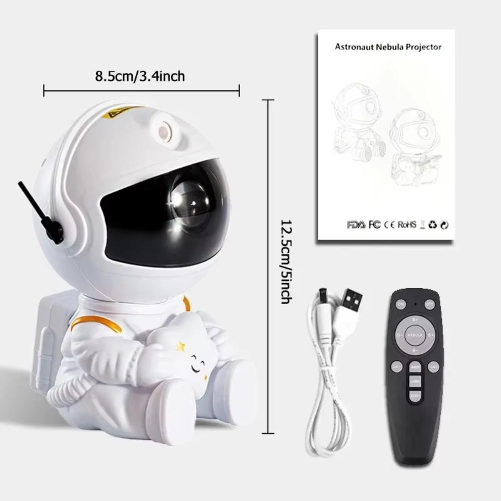 [MY STOCK]Star Projector Astronaut Lamp – 16 Colors Nebula Galaxy Night Light with 360° Rotation USB – Bedroom Decor Christmas Birthday Gift Children – COD