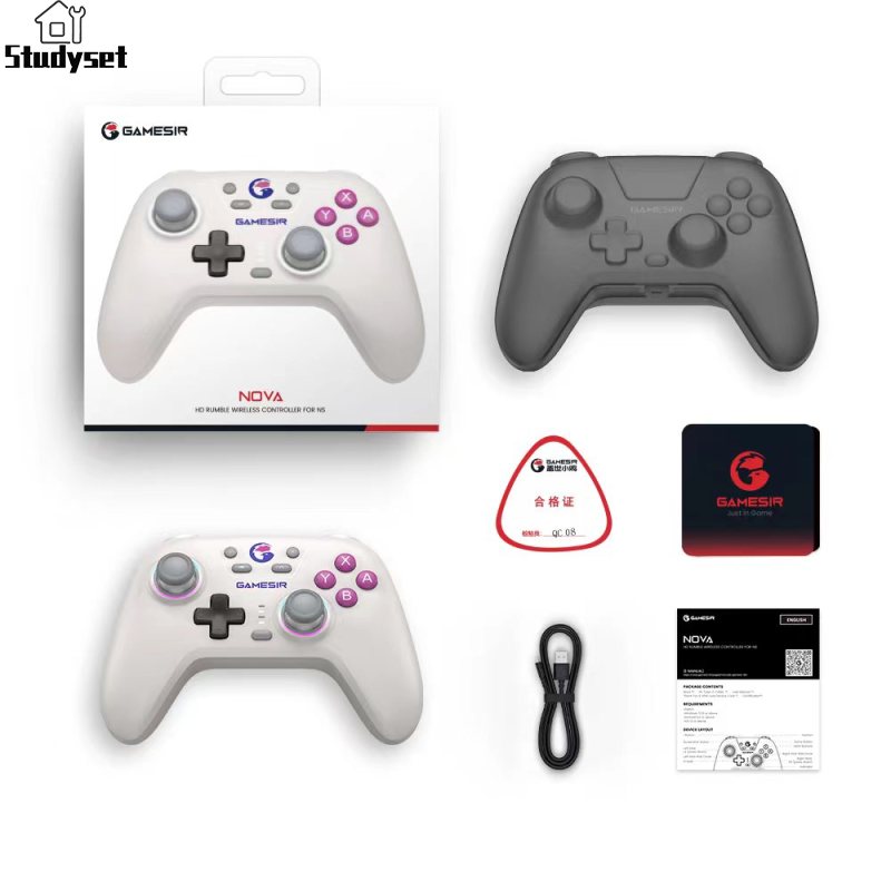 Studyset in stock Game Controller Wireless/Wired Handheld Controllers 6-axial Sensor Video Game Stick Compatible For Switch Game Console ราคา 1,016 บาท*ส่งฟรี
