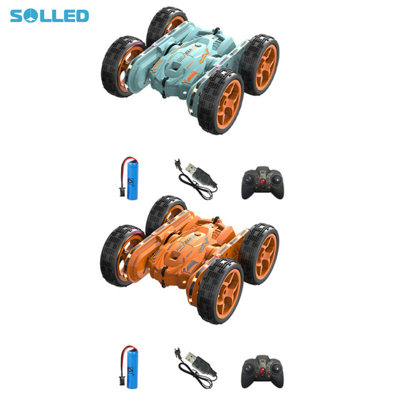 RC Stunt Car 2.4GHz 4WD Rechargeable Twisting Drift Car Double Side Flip Remote Control Vehicle With Light Music For Birthday Christmas Gifts ราคา 427 บาท*ส่งฟรี