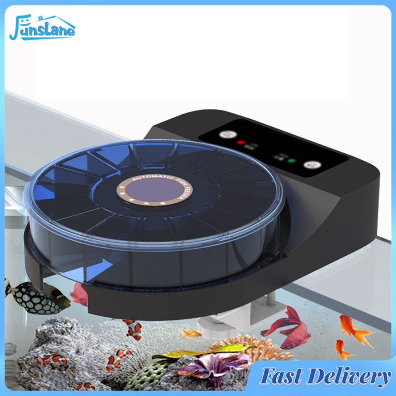 FunsLane Automatic Fish Feeder For Aquarium, Auto Fish Food Dispenser With Timer, Powered By Battery And USB, Auto Fish Feeder, 15-Feed Self Feeding Food Dispenser ราคา 1,234 บาท*ส่งฟรี